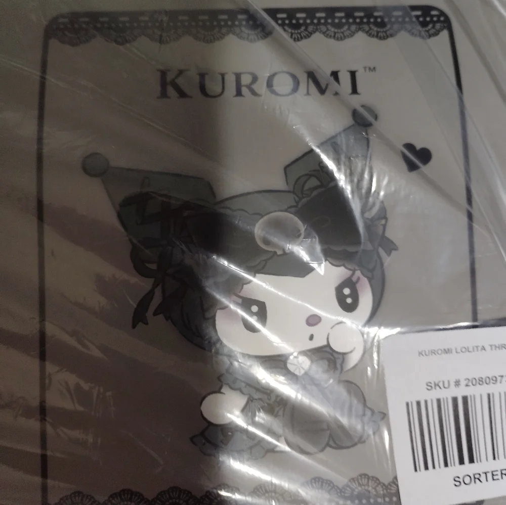 A Kuromi Lolita Throw Blanket